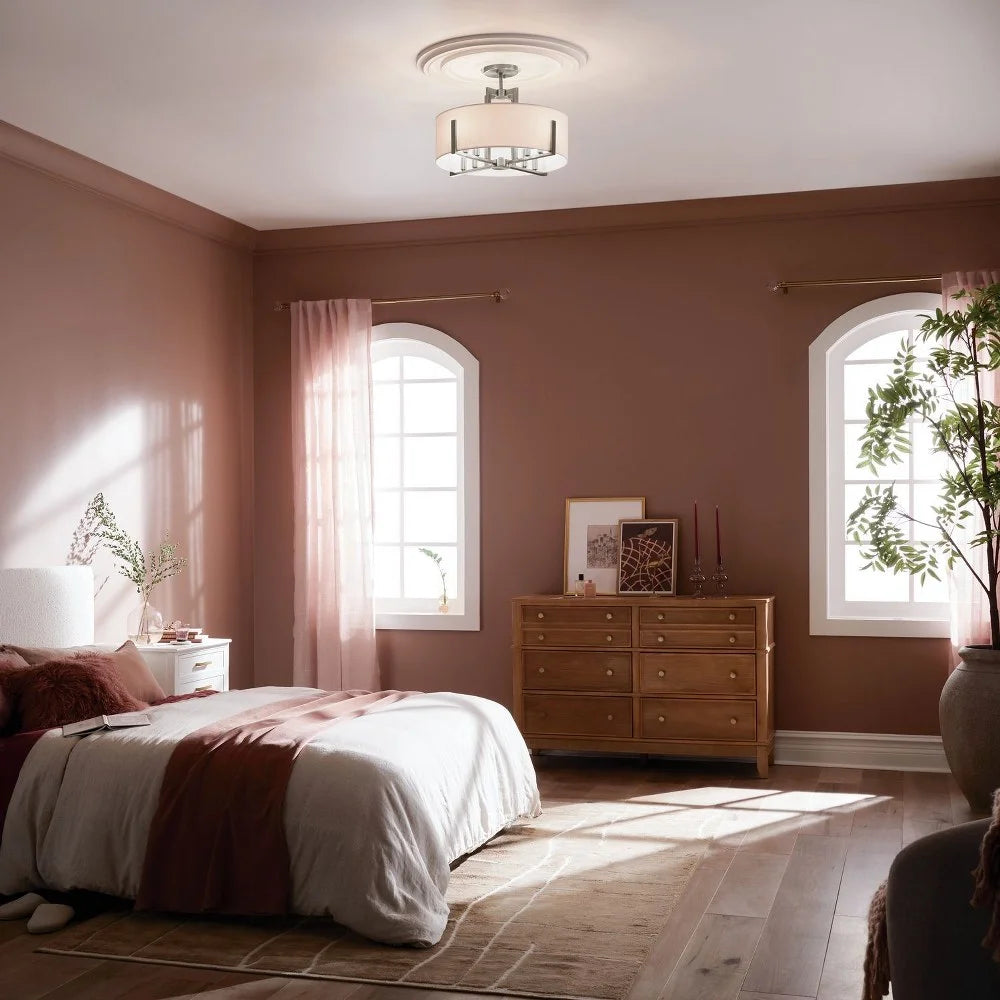 Kichler Lighting - Malen - 8 Light Semi-Flush Mount-14.5 Inches Tall and 20
