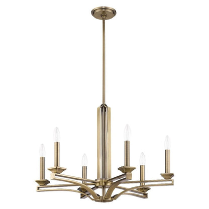 Livex Lighting Trumbull 6 Light Chandelier in Antique Brass