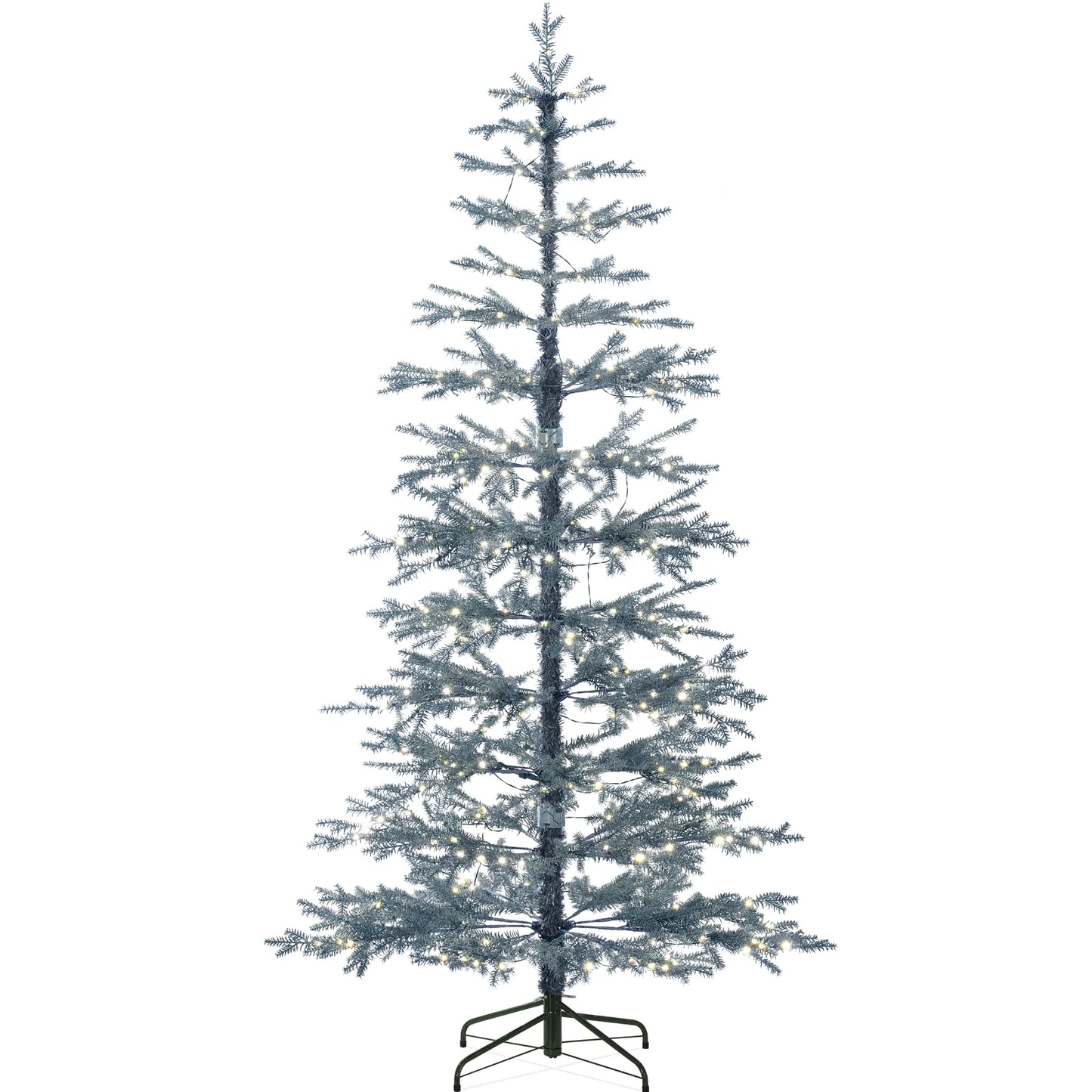 Best Choice Products 4.5ft Pre-Lit Sparse Christmas Tree w/100 2-in-1 LED Lights, Cordless Connection, Metal Stand