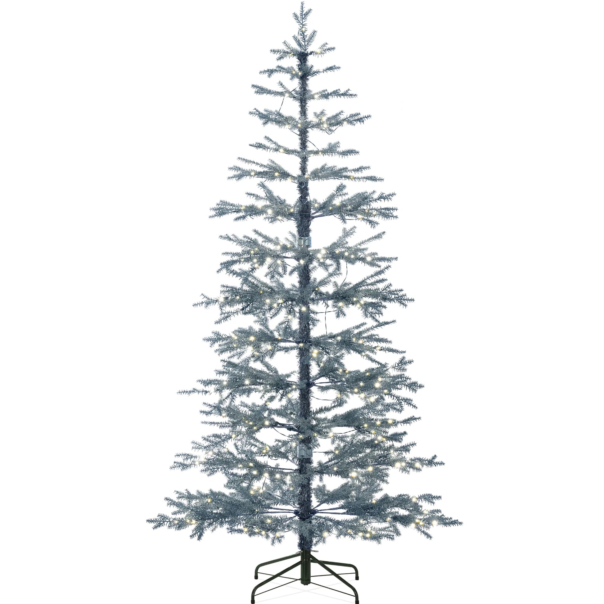 Best Choice Products 4.5ft Pre-Lit Sparse Christmas Tree w/100 2-in-1 LED Lights, Cordless Connection, Metal Stand