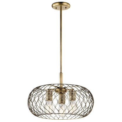 43958NBR-Kichler Lighting-Devin - 3 Light Pendant In Vintage Industrial Style-12.75 Inches Tall and 18 Inches Wide