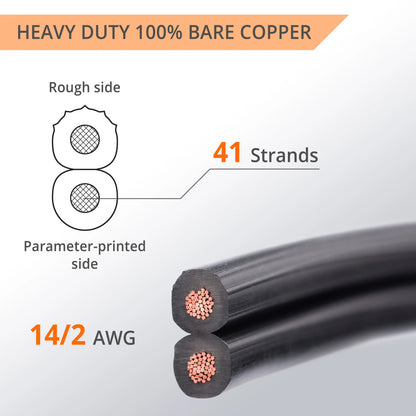 Wirefy 12-Gauge Low Voltage Landscape Lighting Copper Wire, Outdoor Electrical Wire - 250 ft
