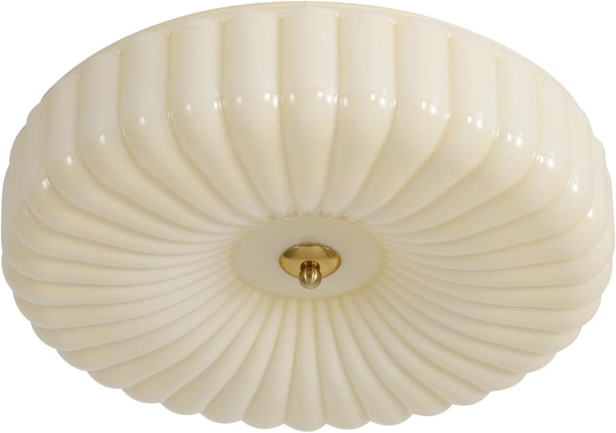 KCO Lighting Mid Century Modern LED Ceiling Lights Mint Green Glass Ceiling Lamp Large Hallway Ceiling Light