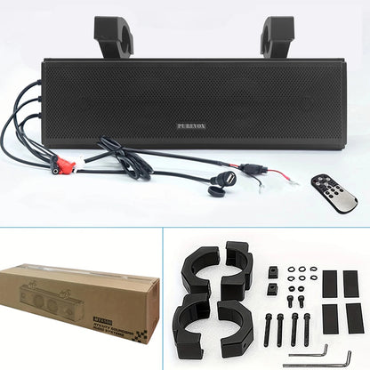 PUREVOX UTV Sound Bar 17 inch Waterproof Soundbar Bluetooth LED Lighting 400W Power 4" Full Range Speaker