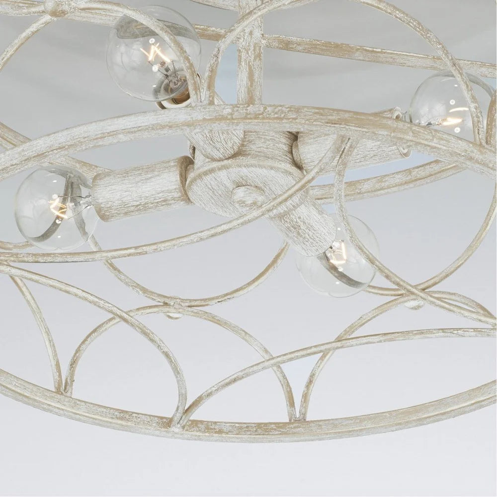 4 Light Semi Flush Mount Capital Lighting 243341Ww