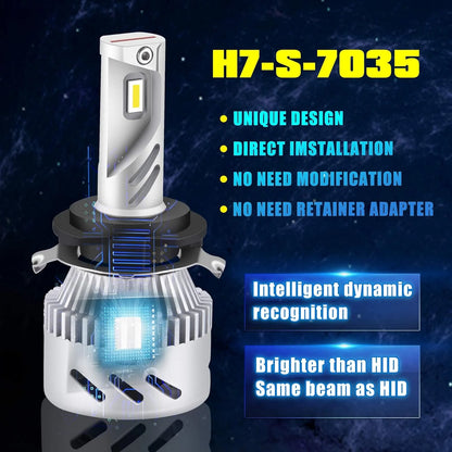 Alla Lighting Customized H7 LED Headlight Bulbs Low Beam Headlights Conversion Kits Bulbs for Volkswagen VW Passat, Golf, GTI, Tiguan, Plug-n-Play, 6000K Xenon White