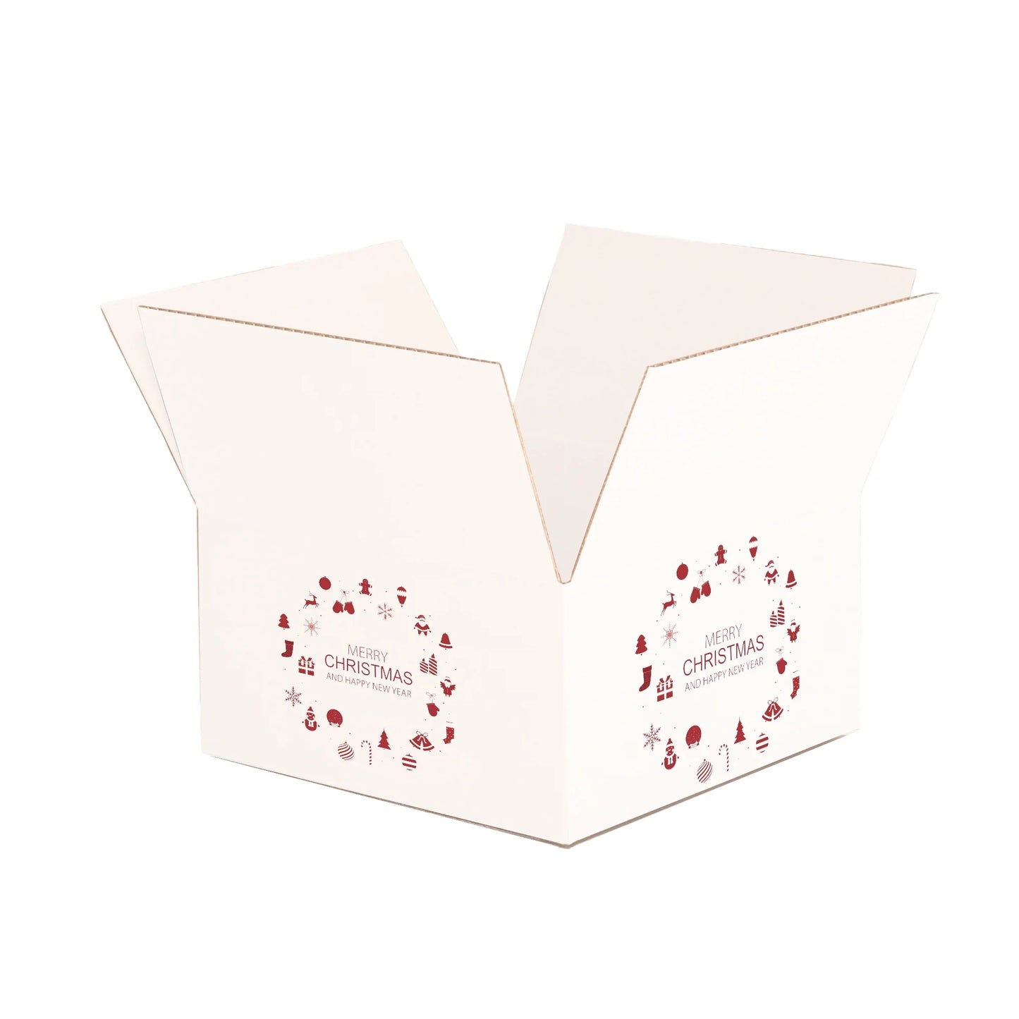 Ucanpack 50 Pcs Christmas Mailer Box 9x4x3", Made In USA- New Year Holiday Mailing Gift Boxes, WhiteDecorative Shipping Boxes, Gift Boxes In Bulk, Tuck Top Boxes