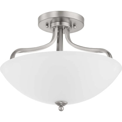 Progress Lighting - Three Light Semi-Flush Convertible - Close-to-Ceiling -