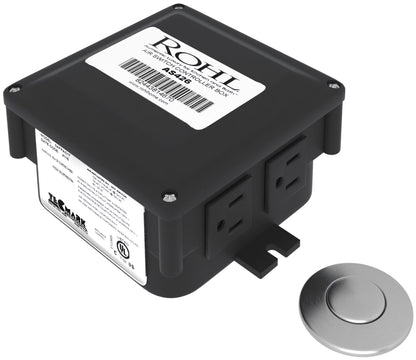 ROHL AS425, 15 Amps 120 Volts Satin Nickel Air Activated Electrical Switch