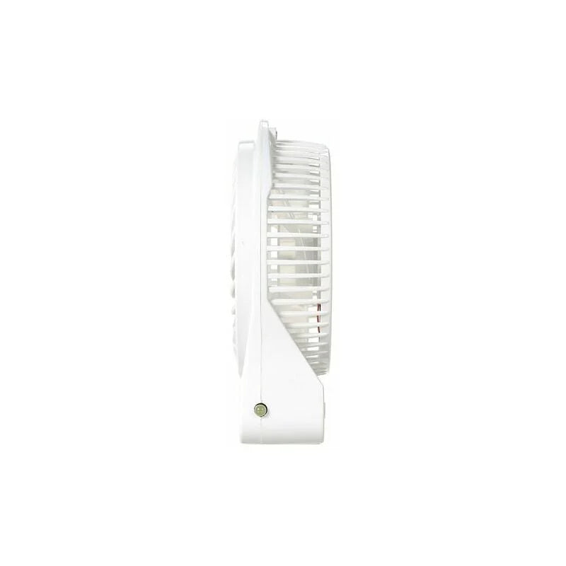 CHXIN Portable Rechargeable LED Light Fan Mini Desktop USB Charging Air Cooler 3 Mode Speed Regulation LED Lighting Function Cooling (White)