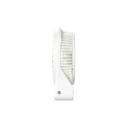 CHXIN Portable Rechargeable LED Light Fan Mini Desktop USB Charging Air Cooler 3 Mode Speed Regulation LED Lighting Function Cooling (White)