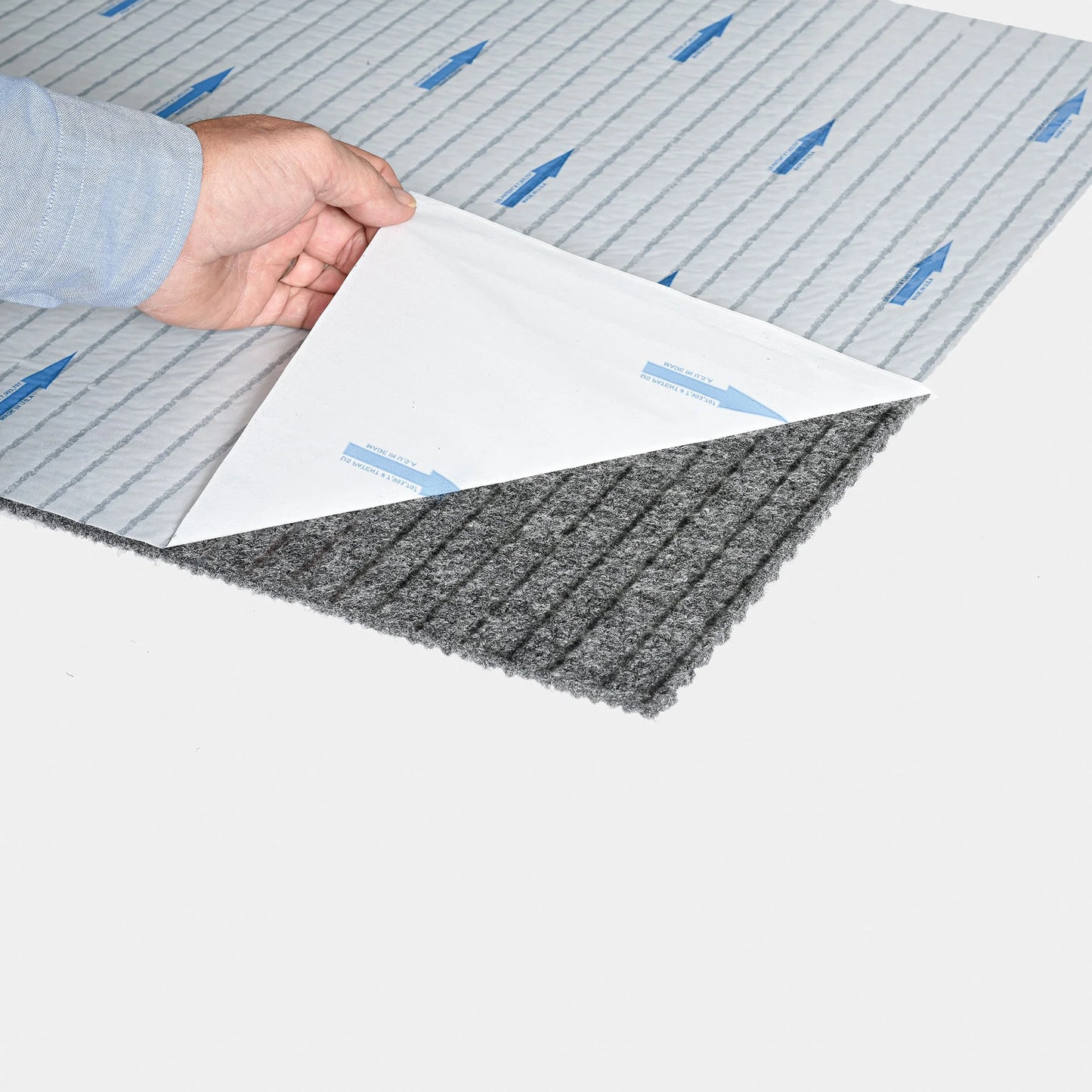 Foss Floors Sky Grey 24" x 24" Waterproof Carpet Tile 15 Pieces