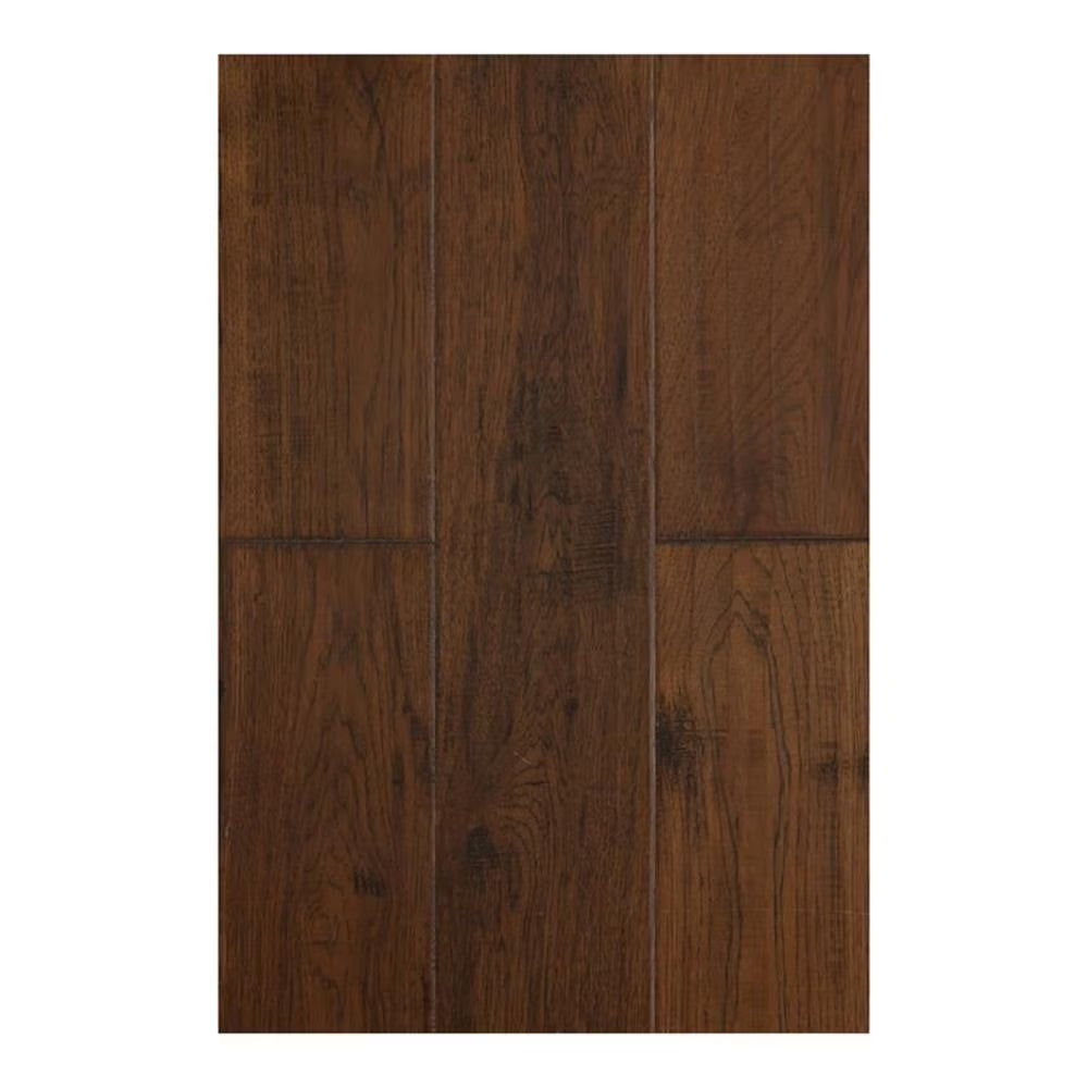 East West Furniture SP-7HH05 Sango Premier Engineered Wood Flooring - European Oak - 1/2 in x 7 in x Random Length Handscraped, 26.24 sqft/box, Shadow Grey