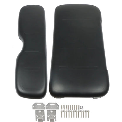 SHZAITOR For EZGO Medalist TXT Golf Cart 1994-2013 Black Front Seat Cushion with Hardware