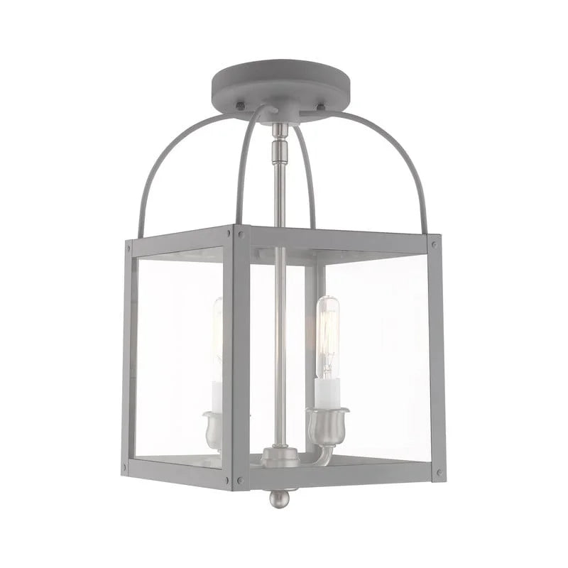 Livex Lighting 2-Light Convertible, 4041-76, 4041-80 Nordic Gray