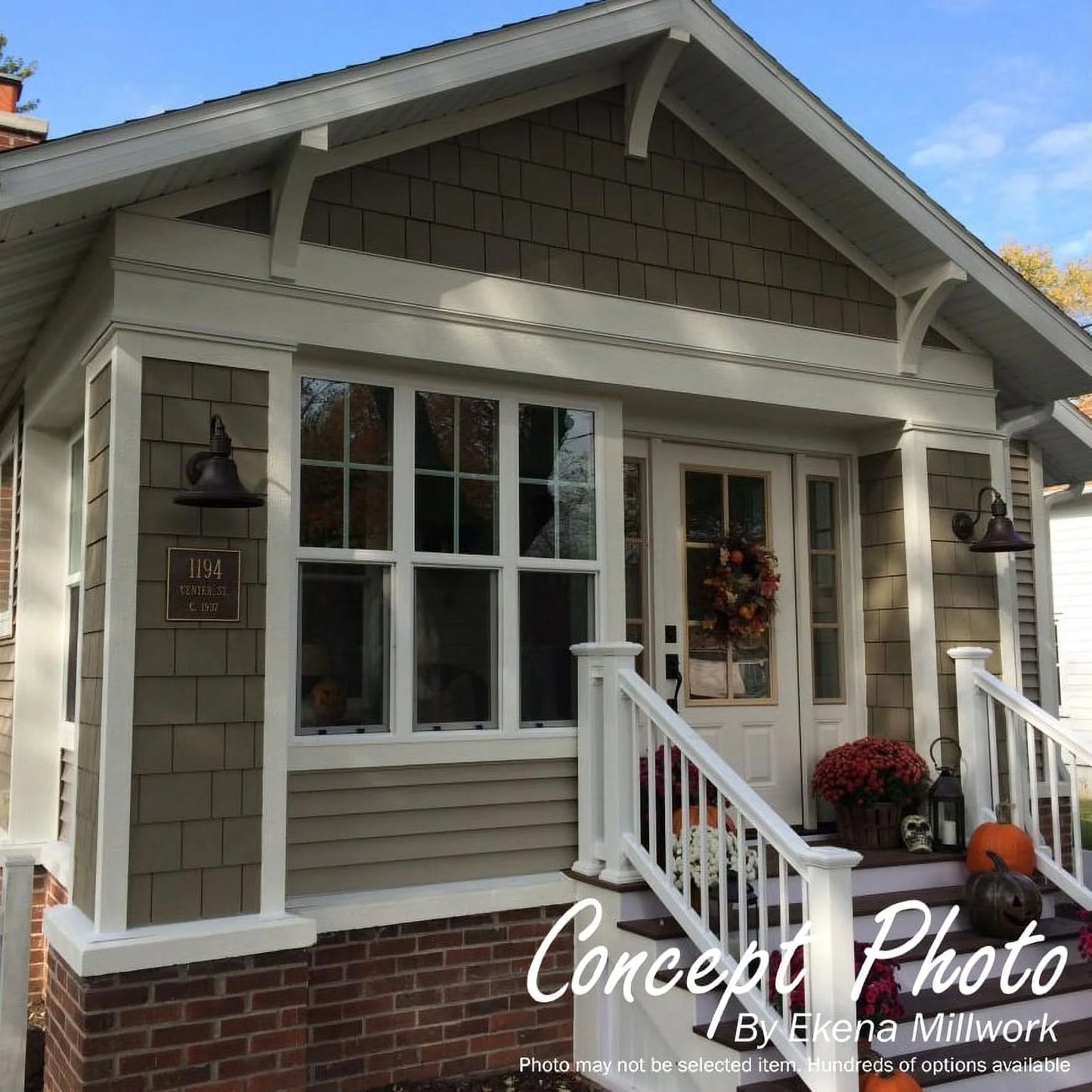 Ekena Millwork 3 1/2"W x 22"D x 30"H Merced Craftsman Smooth Bracket, Douglas Fir