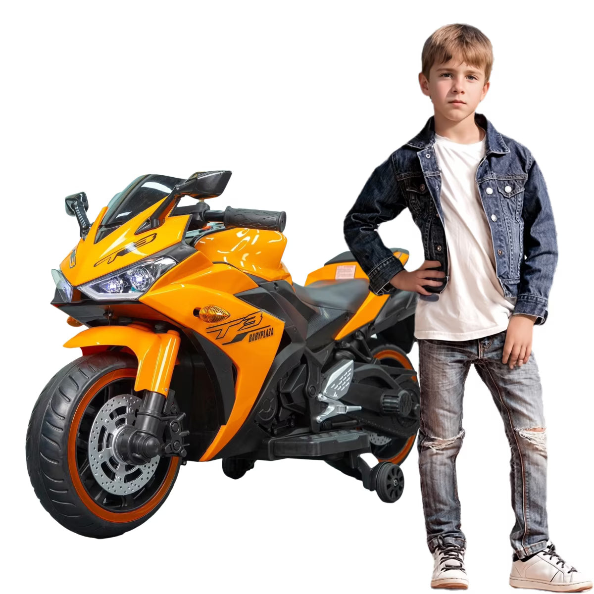 2 Seats Electric Dirt Bike Motorcycle for Kid 3-8, 12V Kids Motorcycle with Manual Throttle, Lighting Wheels, Music Function, Max Load 99LB (Blue)