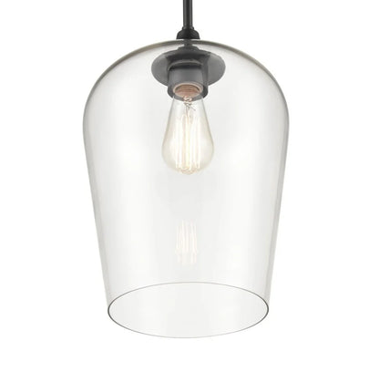 Millennium Lighting Ashford 1 Light Mini-Pendant in Multiple Finishes with a Clear Glass Shade Matte Black Matte N/A
