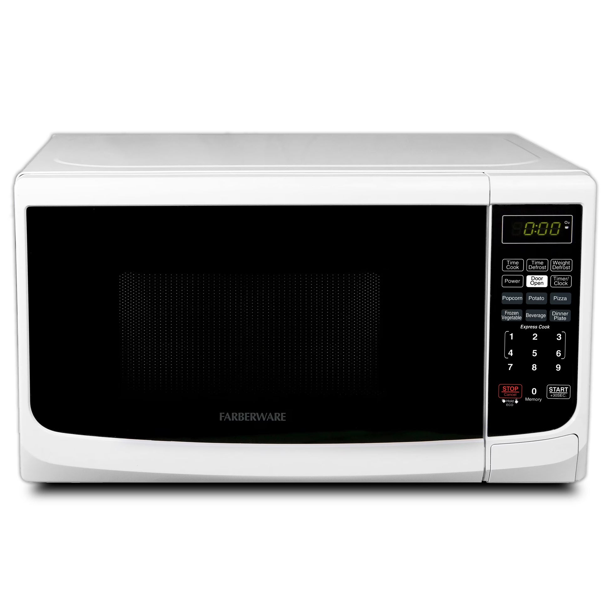 Farberware Countertop Microwave Oven with LED Lighting & Child Lock, 0.7 Cu Ft Black