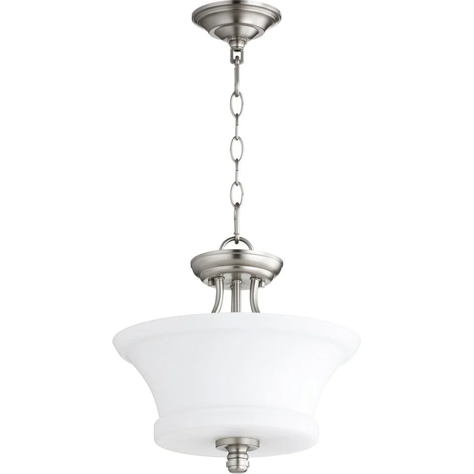 2922-13-86-Quorum Lighting-Rossington - 2 Light Dual Mount Pendant in Quorum Home Collection style - 13 inches wide by 13.5 inches high-Oiled Bronze