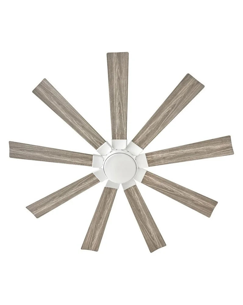 Hinkley Lighting - Turbine - 9 Blade Ceiling Fan with Light Kit In Modern and
