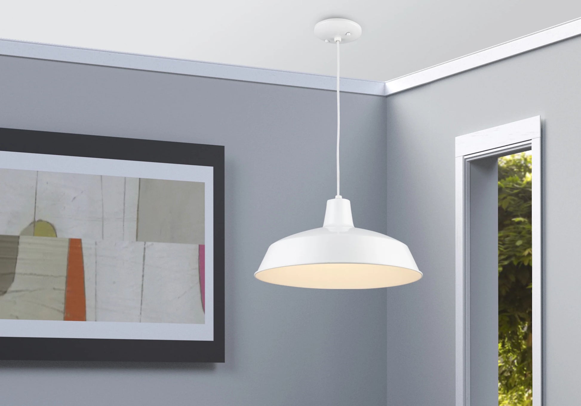 Trans Globe Lighting 1100 Sherman 1 Light 7" Tall Industrial Dome Shaped Indoor Pendant -