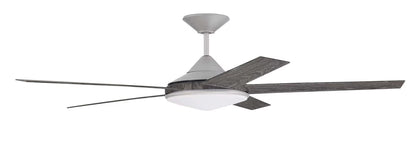 DLY60PN5-Craftmade Lighting-Delaney - 5 Blade Ceiling Fan with Light Kit In Contemporary Style-25.27 Inches Tall and 60 Inche Wide-Painted Nickel