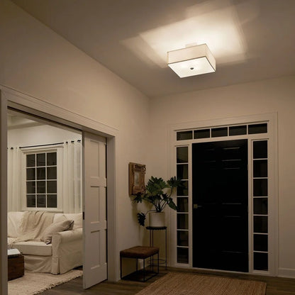 43693NBR-Kichler Lighting-Shailene - 3 Light Semi-Flush Mount - 18 inches wide-Natural Brass Finish