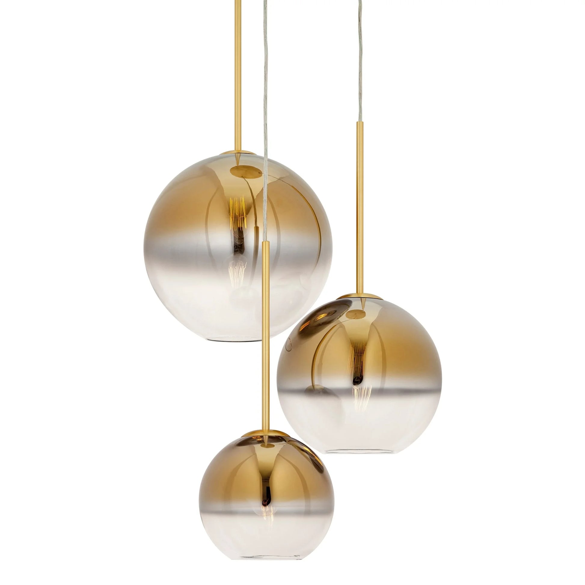 Forte Lighting 2760-03 Callisto 3 Light 18" Wide Multi Light Pendant - Black