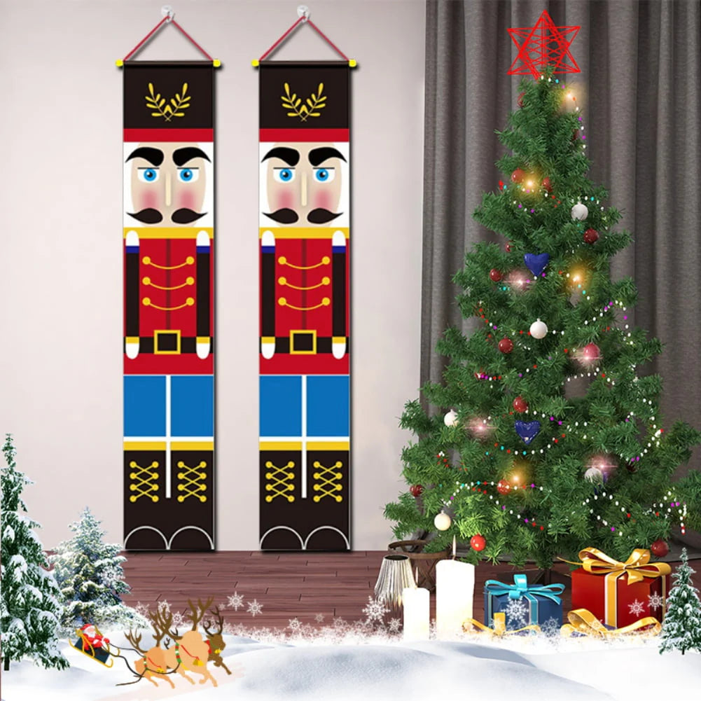 71" x 12" Christmas Polyester Outdoor Banner (2 Pack)