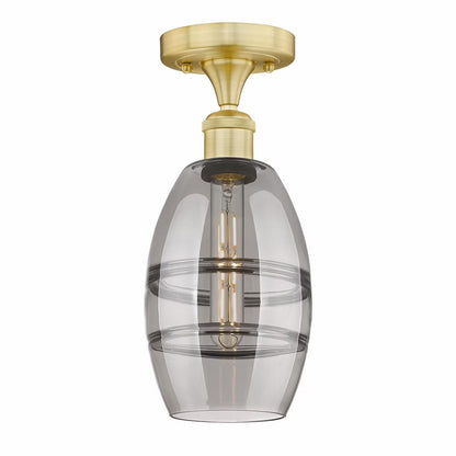 Innovations Lighting - Vaz - 1 Light Semi-Flush Mount In Industrial Style-8.25