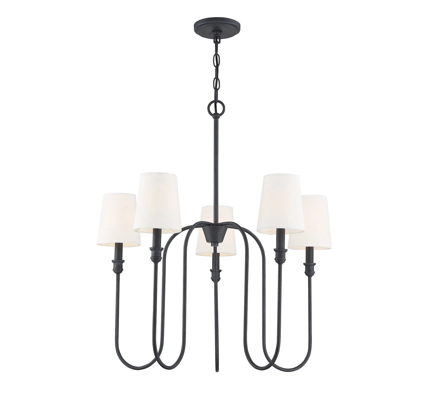 Trade Winds Lighting 5-Light Chandelier In Aged Iron