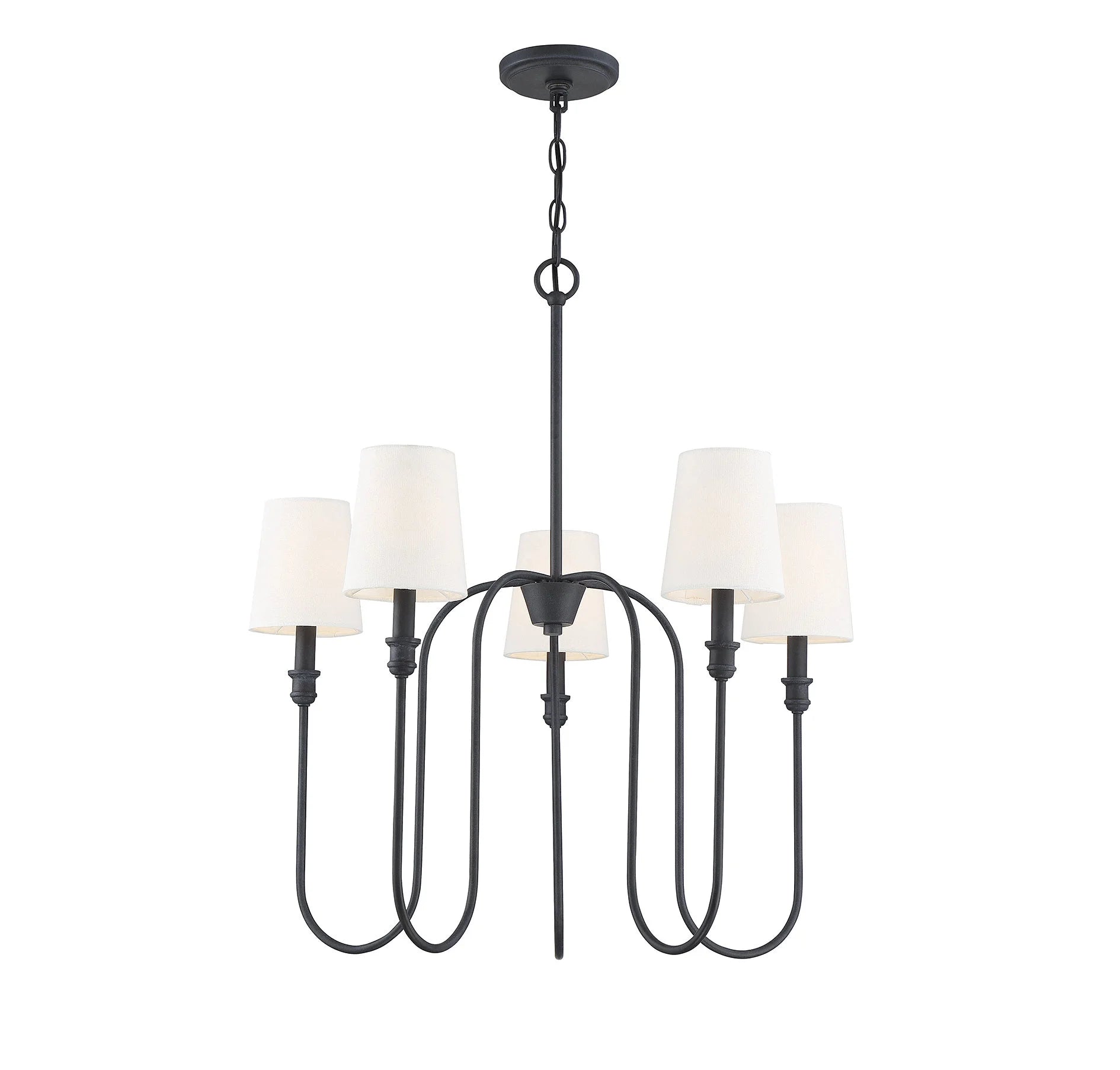 Trade Winds Lighting 5-Light Chandelier In Aged Iron
