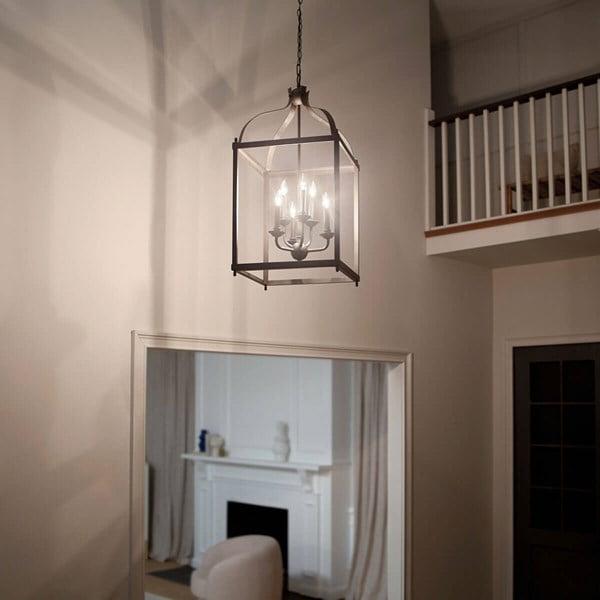 42568NI-Kichler Lighting-Larkin - 6 Light X-Large Cage Foyer with Traditional Design-36.25 inches tall by 18 inches wide-Brushed Nickel Finish
