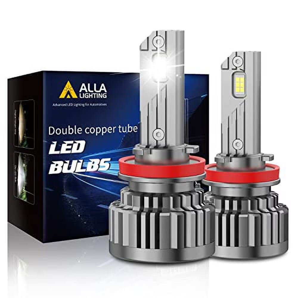 Alla Lighting H11 and 9005 Combo High Beam, Low Beam Headlights, 6000K-6500K Xenon White 9005 H11 LED Bulbs HB3 9005LL 9005XS 9005L+ H8 H8LL