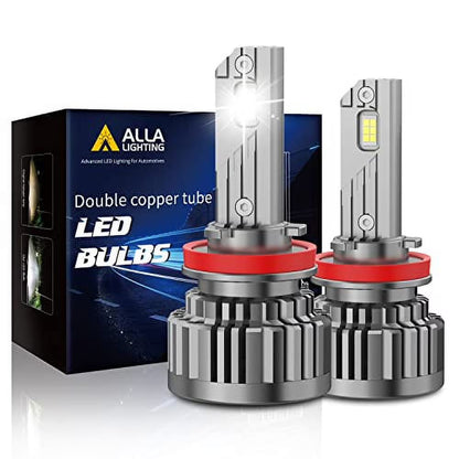Alla Lighting H11 and 9005 Combo High Beam, Low Beam Headlights, 6000K-6500K Xenon White 9005 H11 LED Bulbs HB3 9005LL 9005XS 9005L+ H8 H8LL
