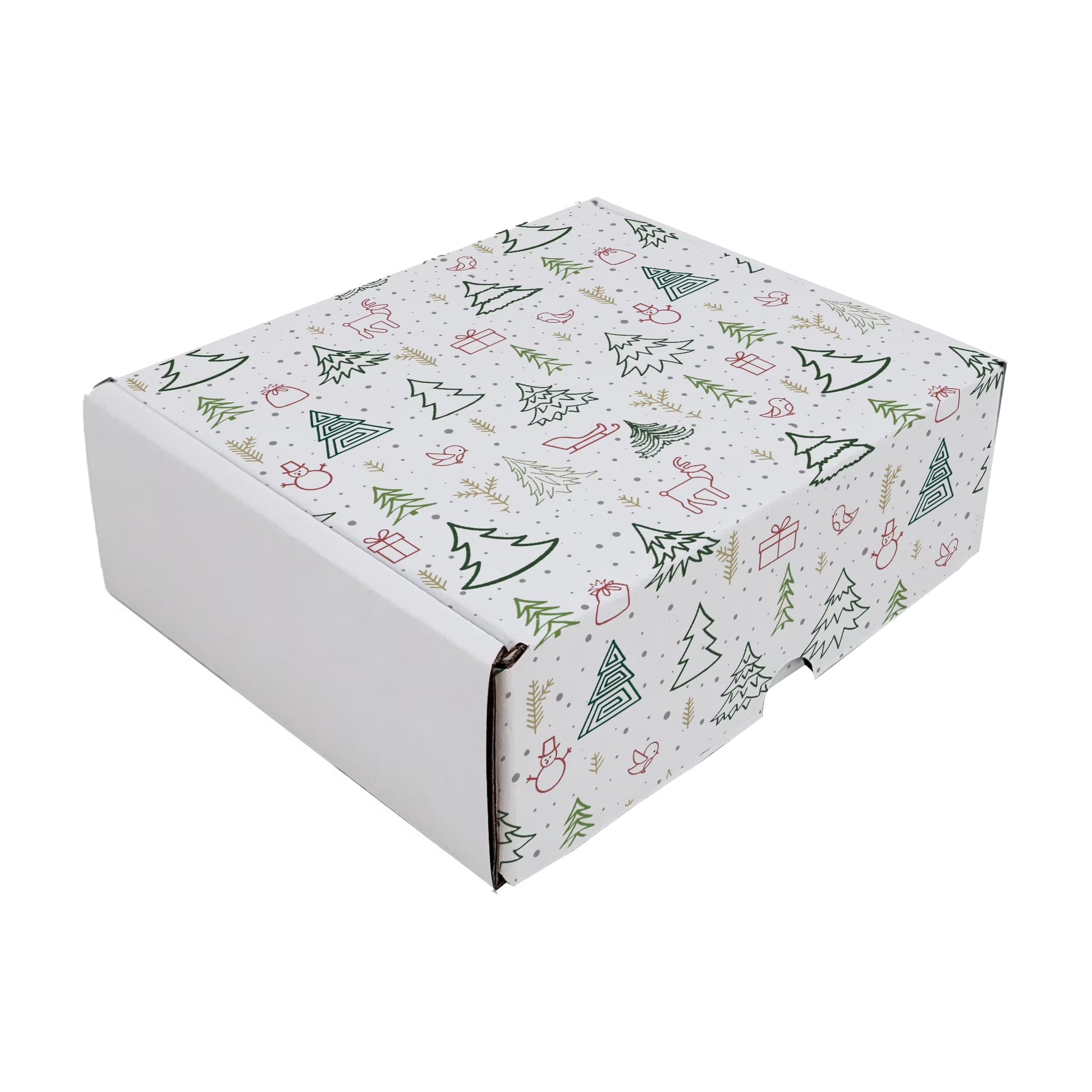 Ucanpack Christmas Packing Boxes 11 x 7 ft x 3 ft" - 50 Pack Winter Forest Printed Holiday Boxes - Holiday Shipping Box Made In USA Holiday Box Corrugated Shipping Boxes