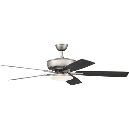 P112SB5-52BWNFB-Craftmade Lighting-Pro Plus 112 Series - 52 Inch 5 Blade Ceiling Fan with Low Profile Light Kit