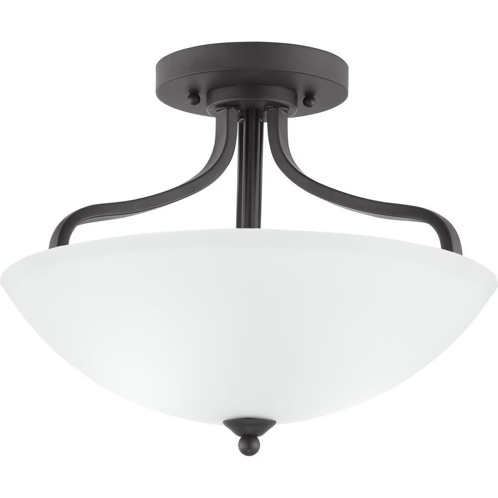 Progress Lighting - Three Light Semi-Flush Convertible - Close-to-Ceiling -