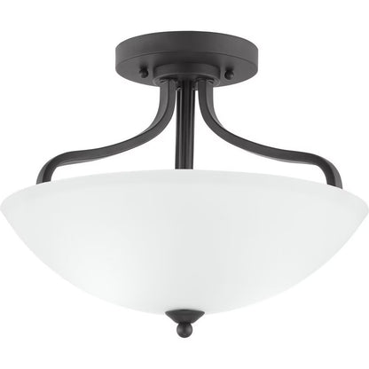 Progress Lighting - Three Light Semi-Flush Convertible - Close-to-Ceiling -
