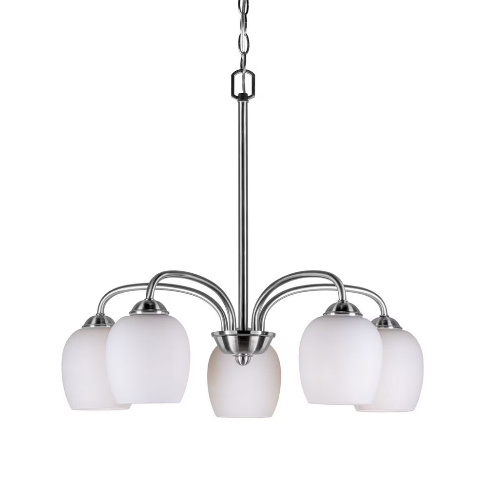 2636-05-32-Forte Lighting-Felton - 5 Light Chandelier-21.75 Inches Tall and 23 Inches Wide-Antique Bronze Finish -Traditional Installation