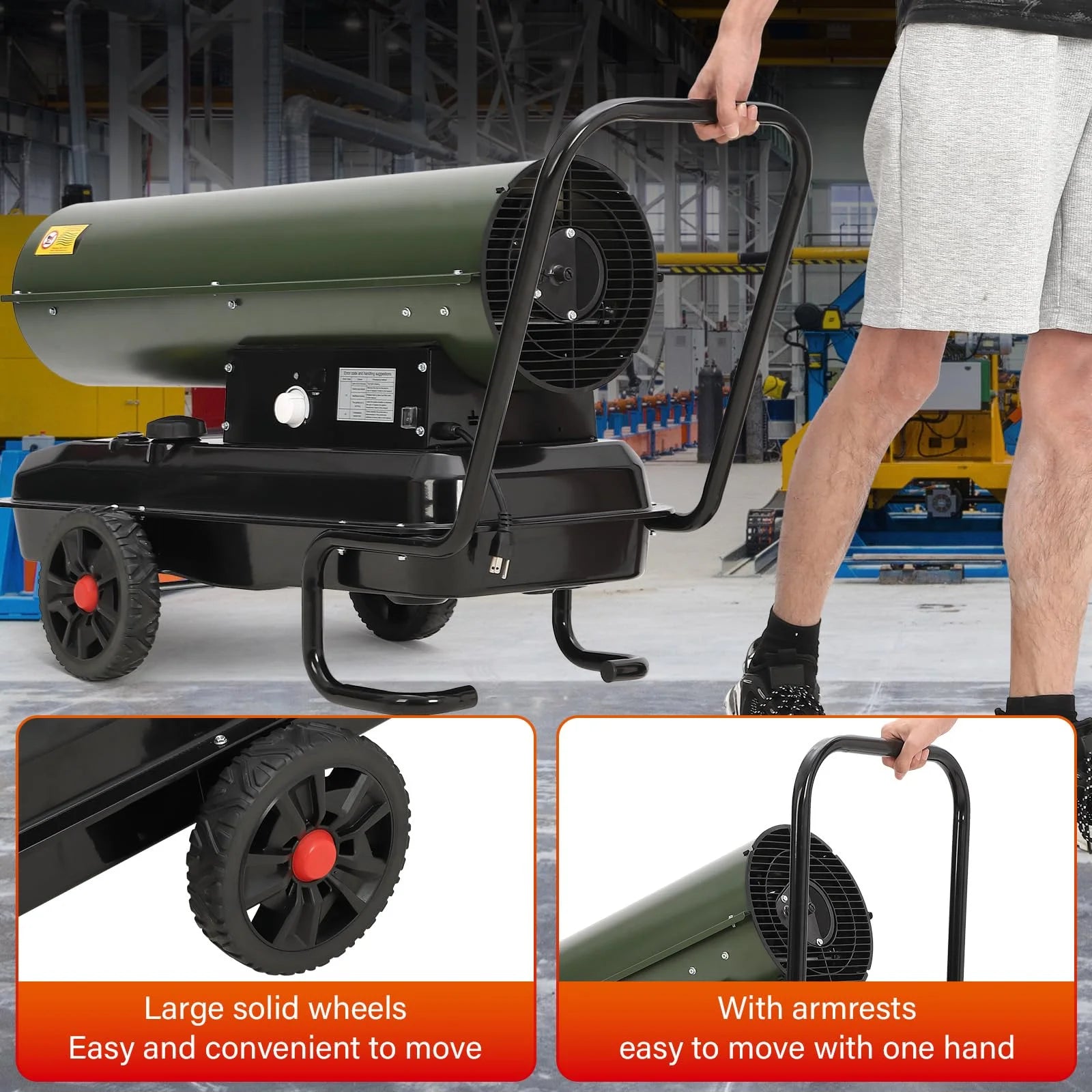 Towallmark Space Heater,80,000 BTU Forced Air Diesel Heater & Kerosene Heater, Space Heaters for Indoor Use,Christmas Gifts