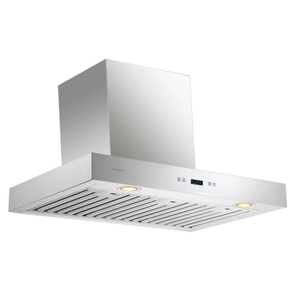 CAVALIERE 30" Inch Range Hood in Brushed Stainless Steel 900 CFM- LED Lighting- SV218Z-30