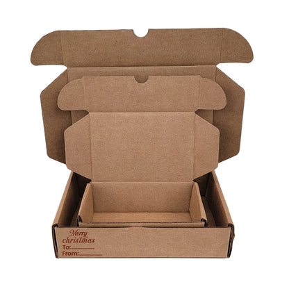 Ucanpack Christmas Shipping Boxes 10 x 5 x 3" - Xmas New Year Printed Holiday Mailing Boxes - Holiday Shipping Box Made In USA Christmas Small Business Supplies