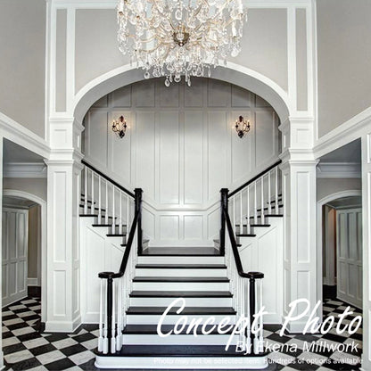 Ekena Millwork 08"W x 06'H Craftsman Classic Square Non-Tapered, Smooth Column, Prairie Capital & Prairie Base