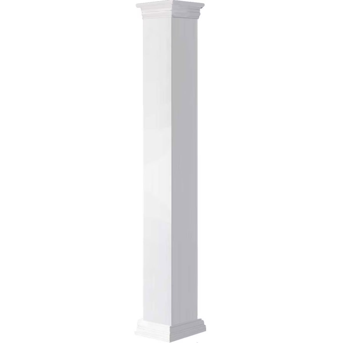Ekena Millwork 08"W x 06'H Craftsman Classic Square Non-Tapered, Smooth Column, Prairie Capital & Prairie Base