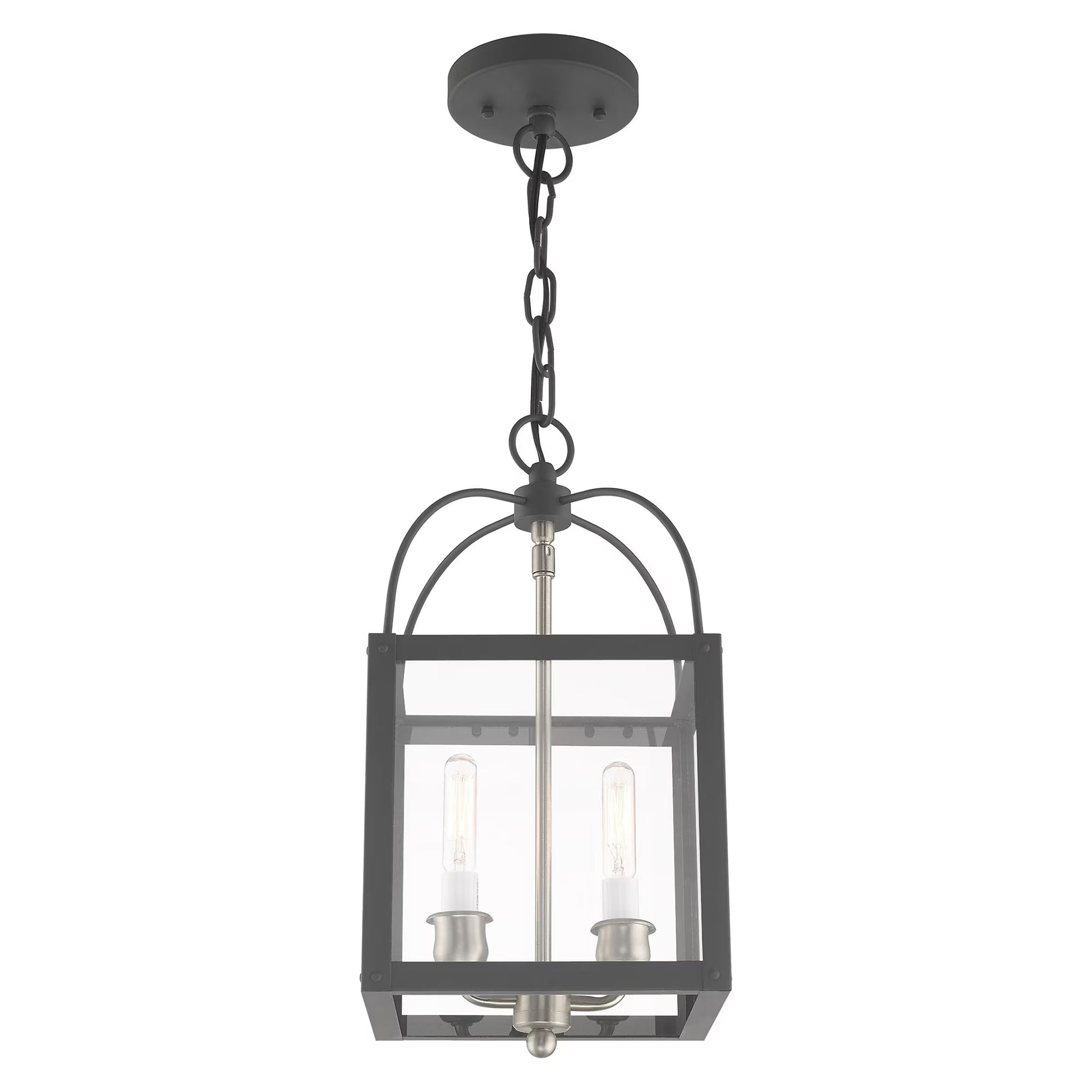 Livex Lighting 2-Light Convertible, 4041-76, 4041-80 Nordic Gray