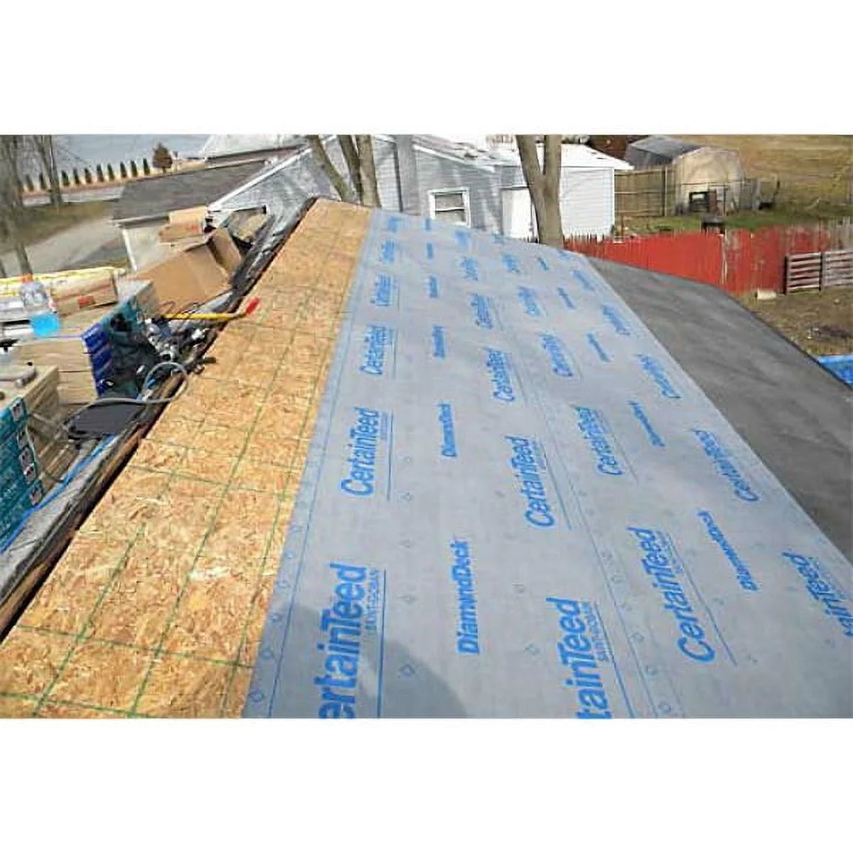 CertainTeed 12 mil Thick Gray Polymer Synthetic Underlayment 937.5 Sq ft Coverage