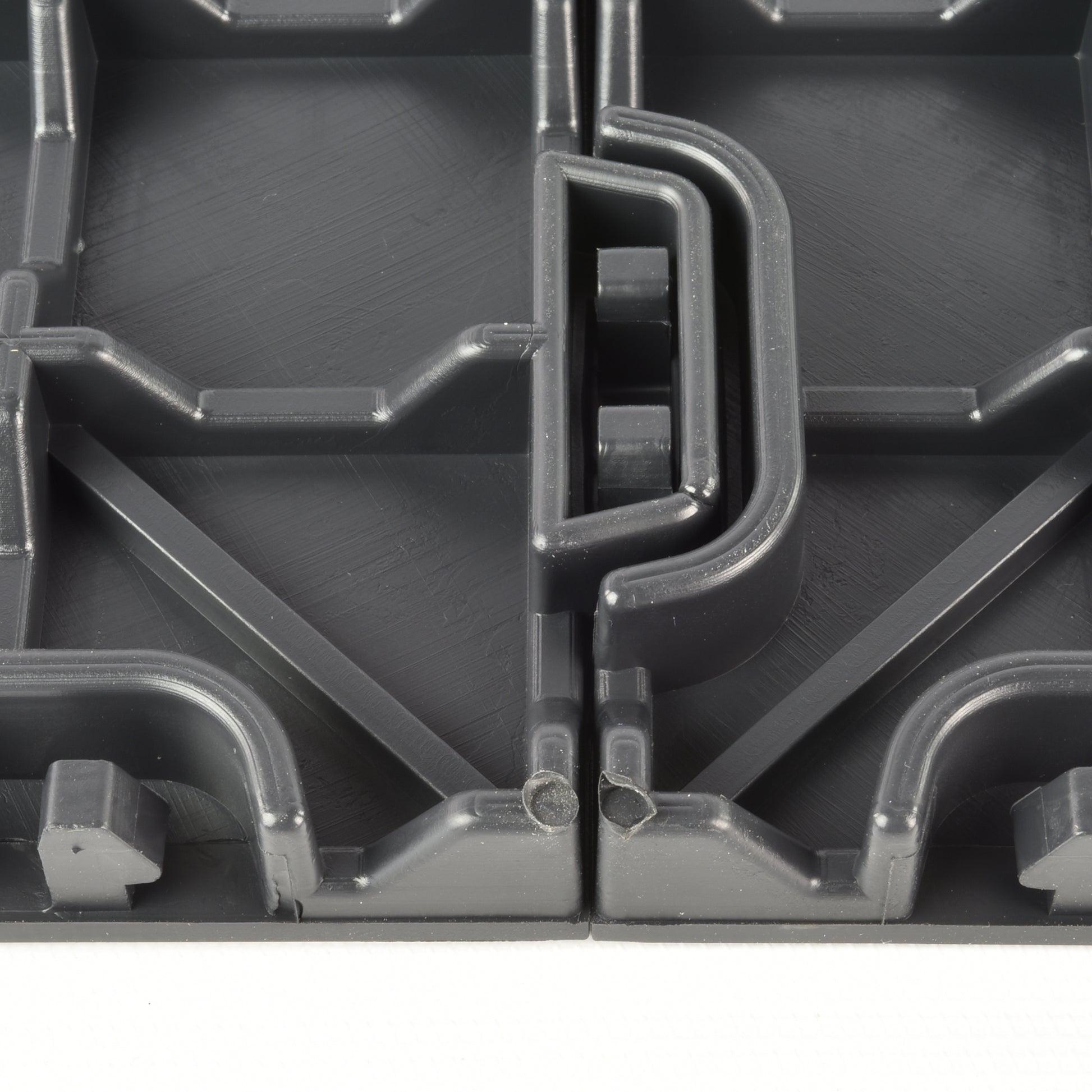 Greatmats 12" x 12" Black PVC Interlocking Floor Mats 25 Sq Ft Coverage Area Waterproof 25 Pieces