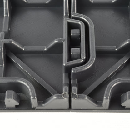 Greatmats 12" x 12" Black PVC Interlocking Floor Mats 25 Sq Ft Coverage Area Waterproof 25 Pieces